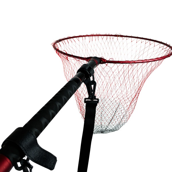 収納伸縮タモセット【小継タモの柄と四つ折りアルミフレームのタモ網セット】